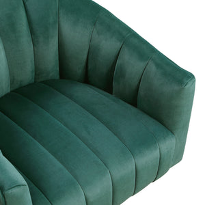Velvet Fabric Swivel Chair