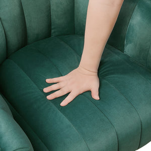 Velvet Fabric Swivel Chair
