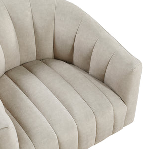 Velvet Fabric Swivel Chair