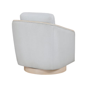 Textured Fabric Swivel Chair
