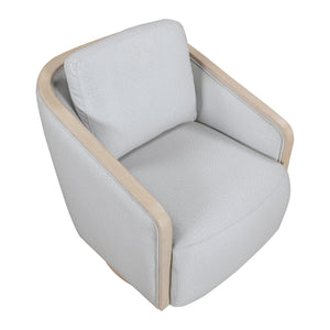 Textured Fabric Swivel Chair