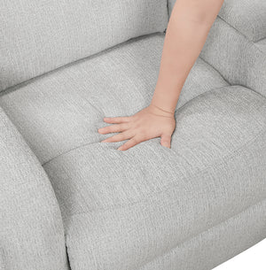 Chenille Fabric 3-Piece Reclining Sectional with Left Console