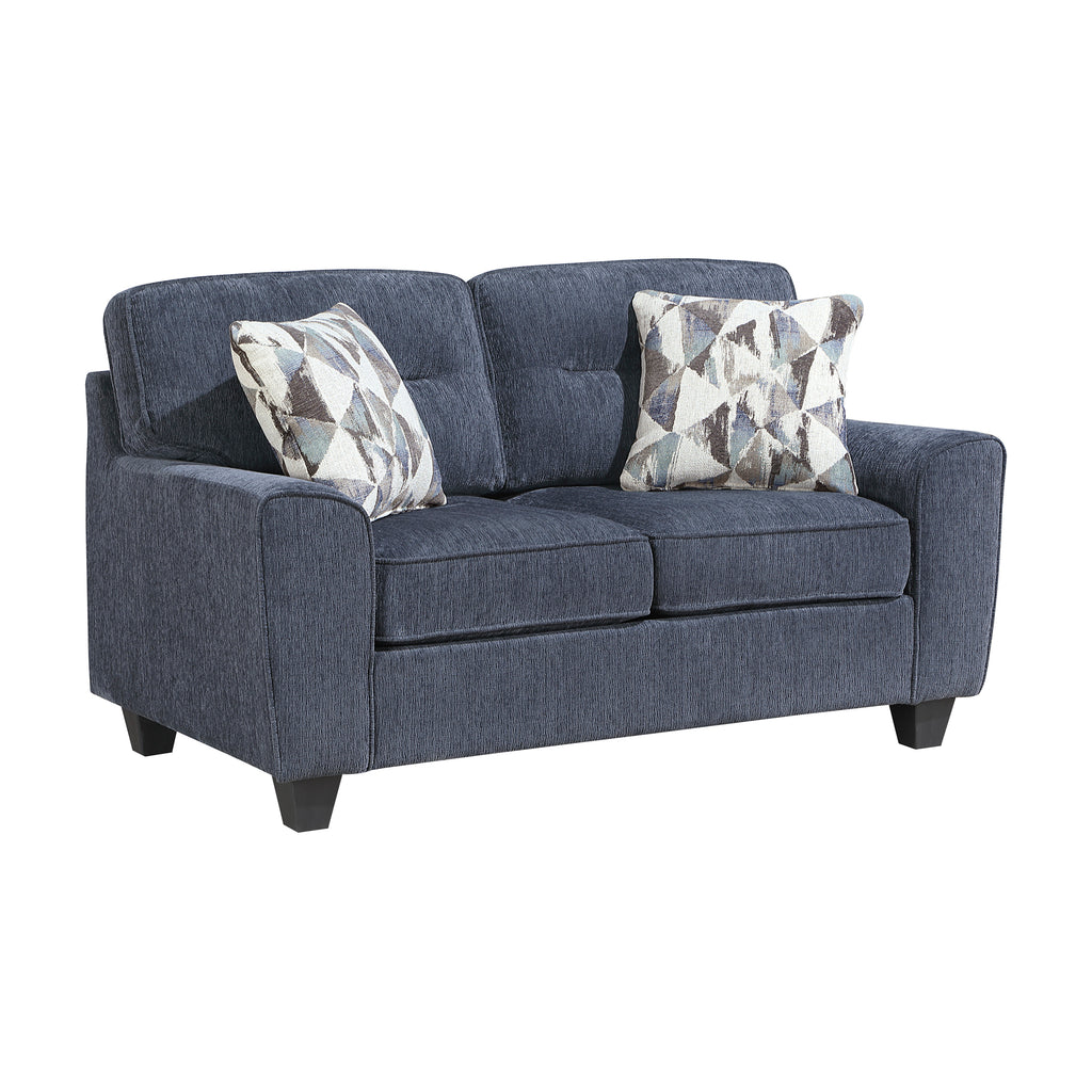 Chenille Fabric Living Room Loveseat