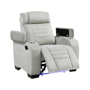 Textured Microfiber Reclining Chair