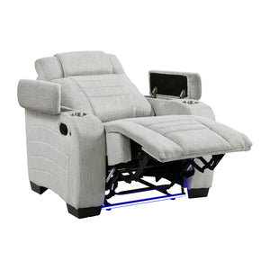 Textured Microfiber Reclining Chair