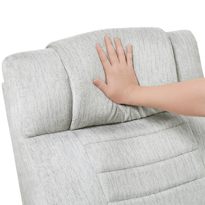 Textured Microfiber Double Reclining Loveseat