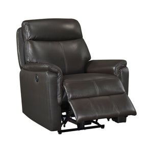 Leather Match Power Reclining Chair