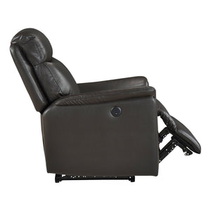 Leather Match Power Reclining Chair
