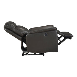 Leather Match Power Reclining Chair