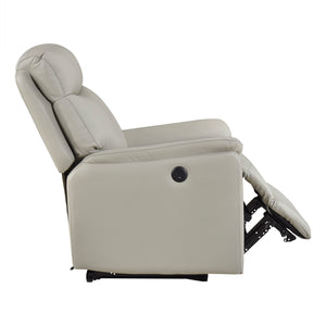 Leather Match Power Reclining Chair