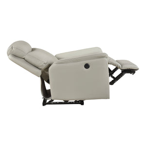 Leather Match Power Reclining Chair