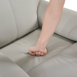 Leather Match Power Reclining Chair