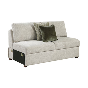Textured Microfiber Armless 2-Seater