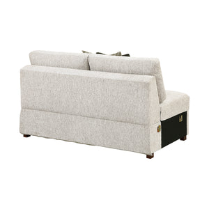 Textured Microfiber Armless 2-Seater