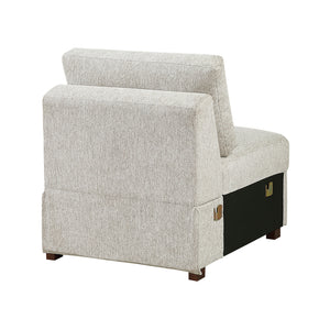 Textured Microfiber Armless Chair