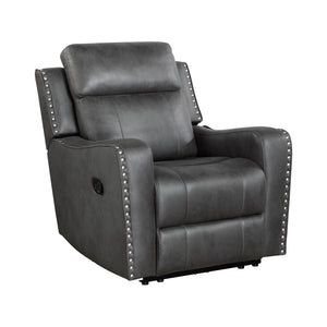 Polished Microfiber Manual Reclining Chair
