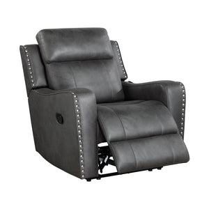 Polished Microfiber Manual Reclining Chair
