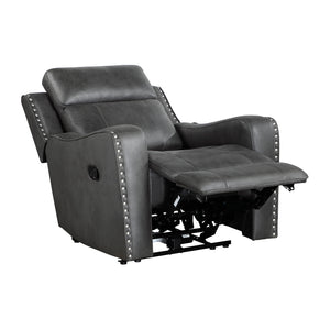 Polished Microfiber Manual Reclining Chair