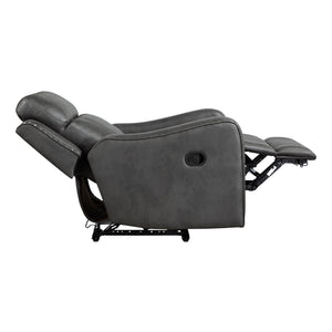 Polished Microfiber Manual Reclining Chair