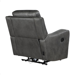 Polished Microfiber Manual Reclining Chair