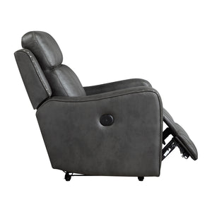 Polished Microfiber Power Reclining Chair