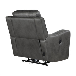 Polished Microfiber Power Reclining Chair