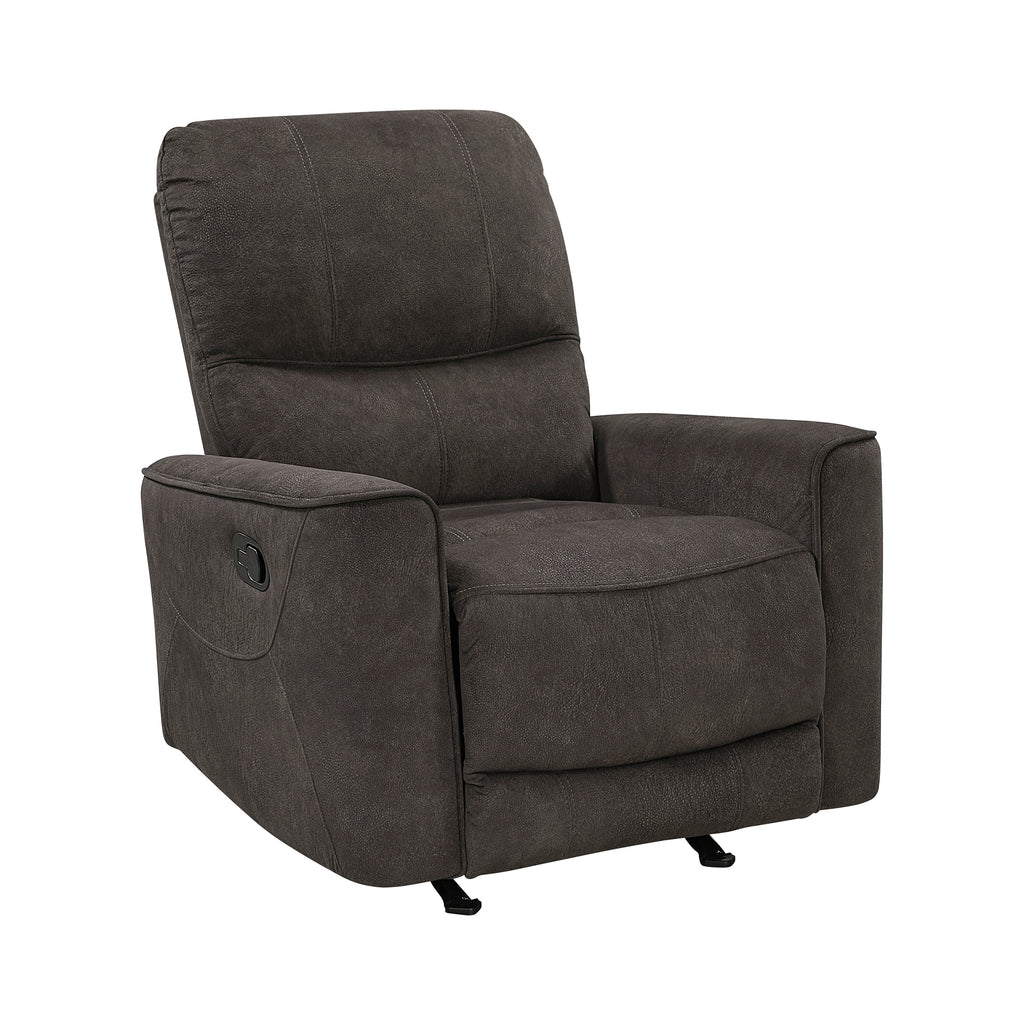 Polished Microfiber Rocker Reclining Chair