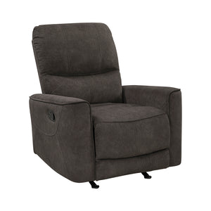 Polished Microfiber Rocker Reclining Chair