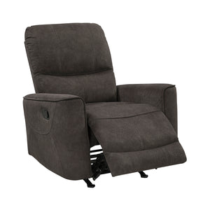 Polished Microfiber Rocker Reclining Chair