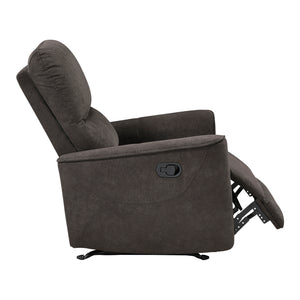 Polished Microfiber Rocker Reclining Chair