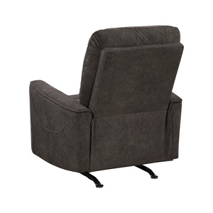Polished Microfiber Rocker Reclining Chair
