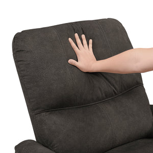 Polished Microfiber Rocker Reclining Chair