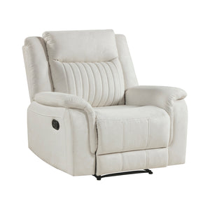 Polished Microfiber Reclining Chair