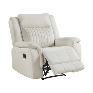 Polished Microfiber Reclining Chair