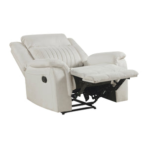 Polished Microfiber Reclining Chair