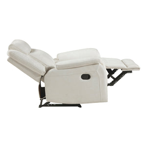 Polished Microfiber Reclining Chair