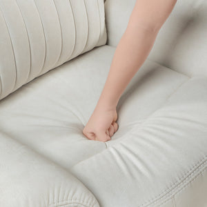 Polished Microfiber Reclining Chair
