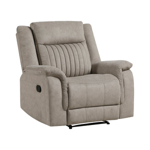 Polished Microfiber Reclining Chair
