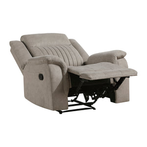 Polished Microfiber Reclining Chair