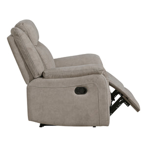 Polished Microfiber Reclining Chair