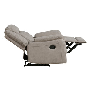 Polished Microfiber Reclining Chair