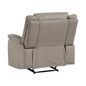 Polished Microfiber Reclining Chair