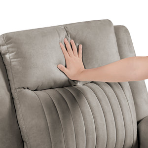 Polished Microfiber Reclining Chair