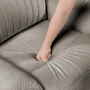 Polished Microfiber Reclining Chair