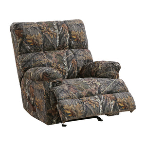 Textured Microfiber Manual Glider Reclining Chair