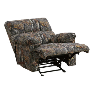 Textured Microfiber Manual Glider Reclining Chair