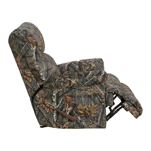 Textured Microfiber Manual Glider Reclining Chair