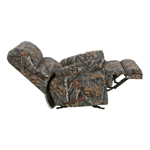 Textured Microfiber Manual Glider Reclining Chair