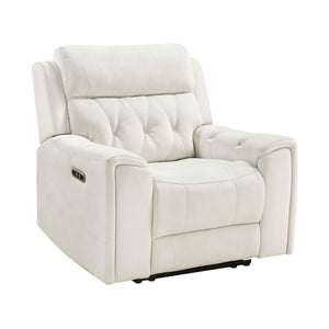 Polished Microfiber Power Reclining Chair
