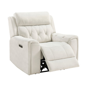 Polished Microfiber Power Reclining Chair